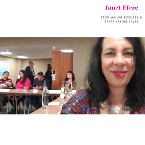 Janet Efere at a training event