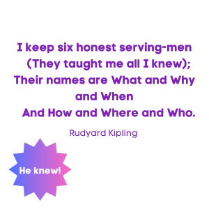 Rudyard Kipling's 6 honest serving men
