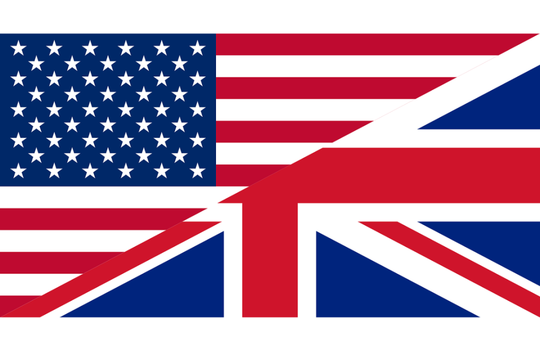 US and UK flags